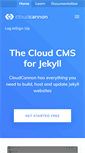 Mobile Screenshot of cloudcannon.com